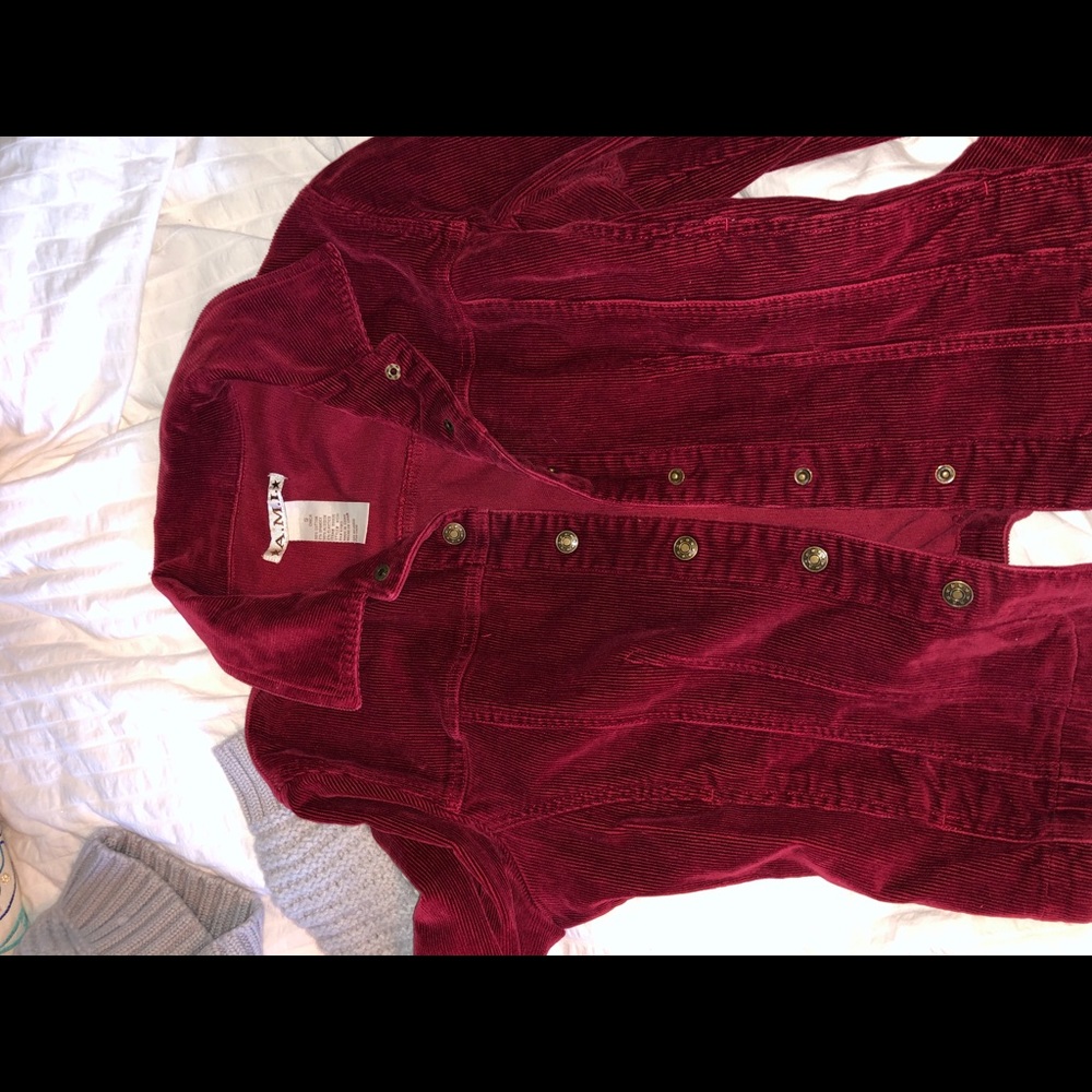 Vintage maroon corduroy jacket